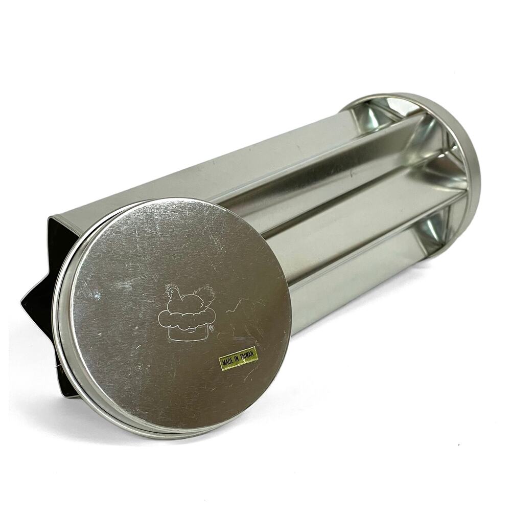 Pampered Chef Valtrompia Bread Tube Vintage 1996 Star Shape Aluminum Baking Mold